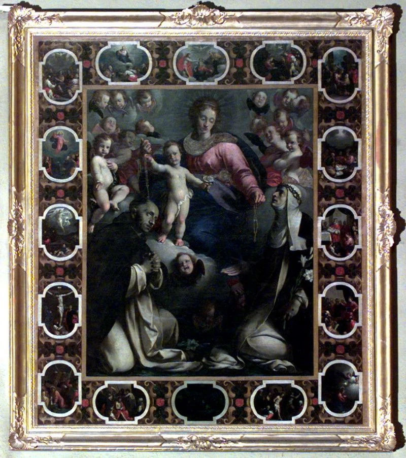 Madonna del Rosario e Santi